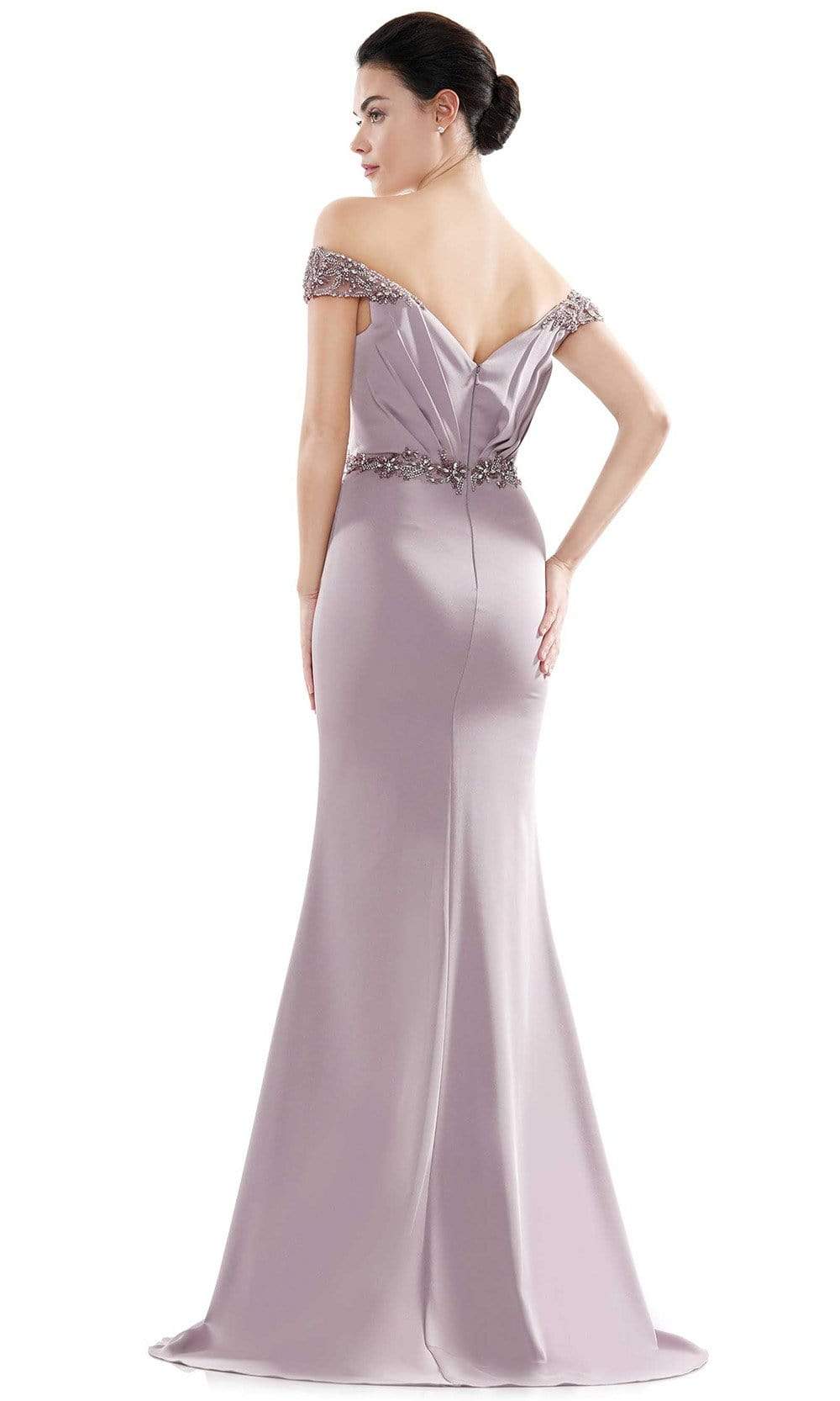 Marsoni by Colors - MV1101 Jeweled Cap Sleeve Mermaid Gown Mother of the Bride Dresses
