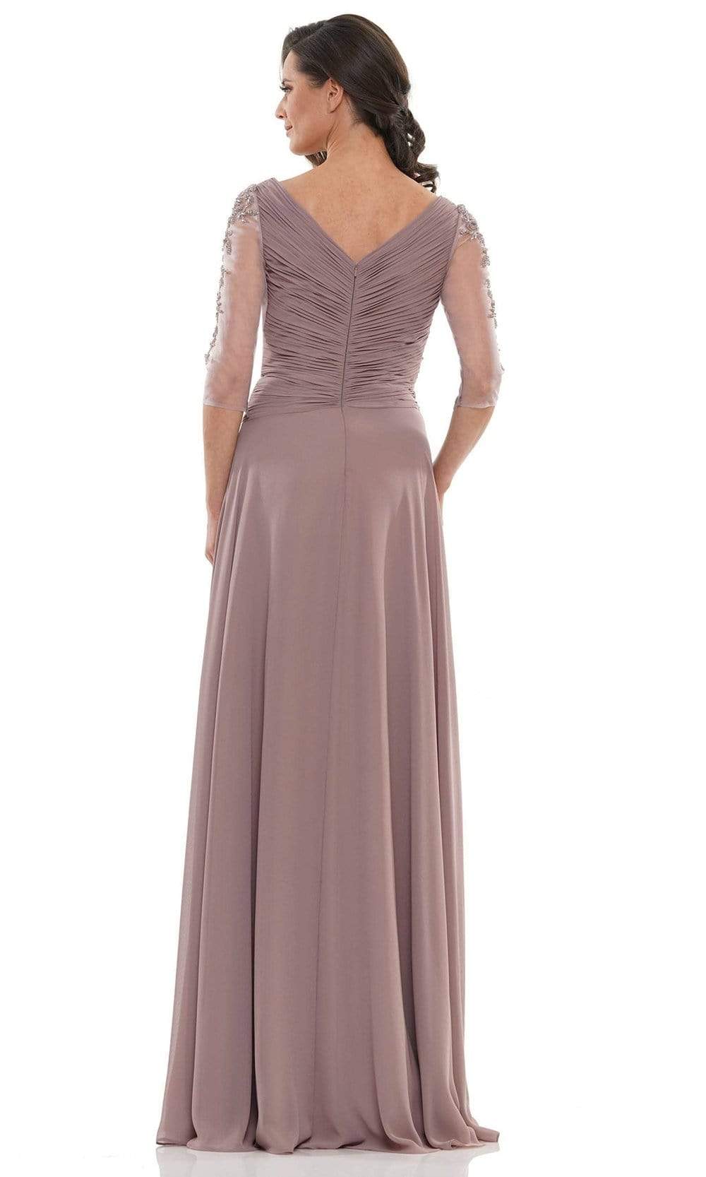 Marsoni by Colors - MV1135 Fitted A-Line Evening Dress Mother of the Bride Dresses