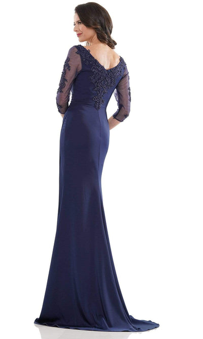 Marsoni by Colors - MV1146 Formal Pleated Bod Sheath Gown Mother of the Bride Dresses