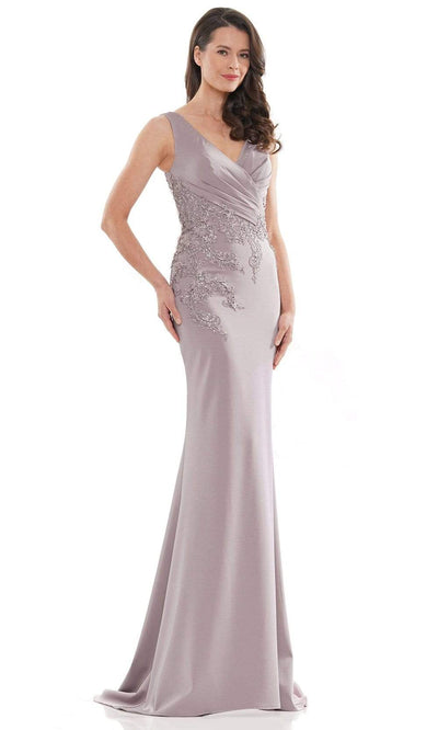 Marsoni by Colors - MV1147 Sleeveless Fitted Sheath Gown Mother of the Bride Dresses 4 / Mink