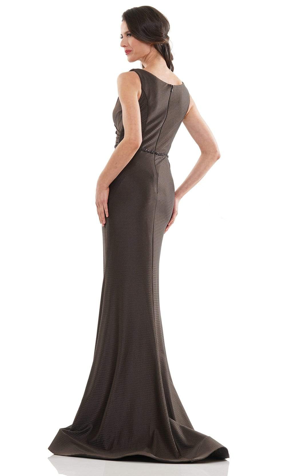 Marsoni by Colors - MV1152 Sleeveless Jacquard Trumpet Dress Mother of the Bride Dresses