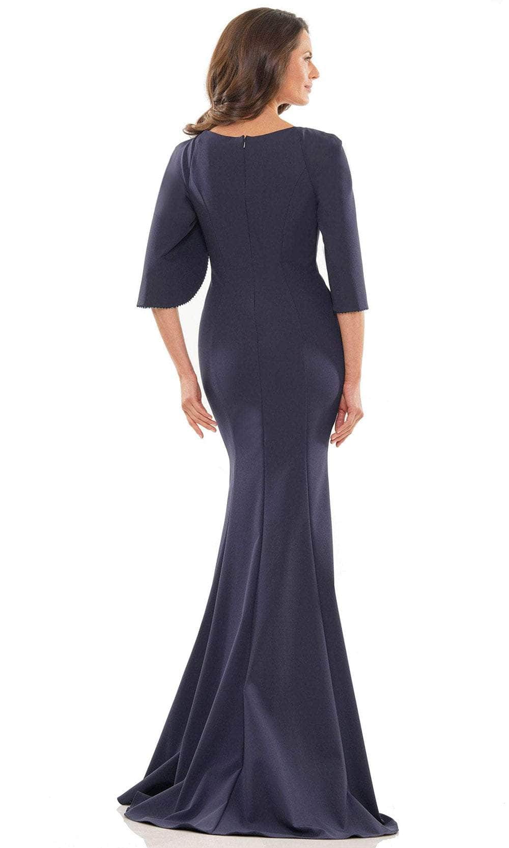 Marsoni by Colors MV1159 - V-Neck Split Sleeve Evening Gown Special Occasion Dress