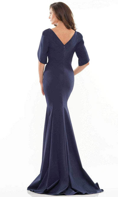 Marsoni by Colors MV1160 - Split Sleeve Trumpet Evening Gown Special Occasion Dress