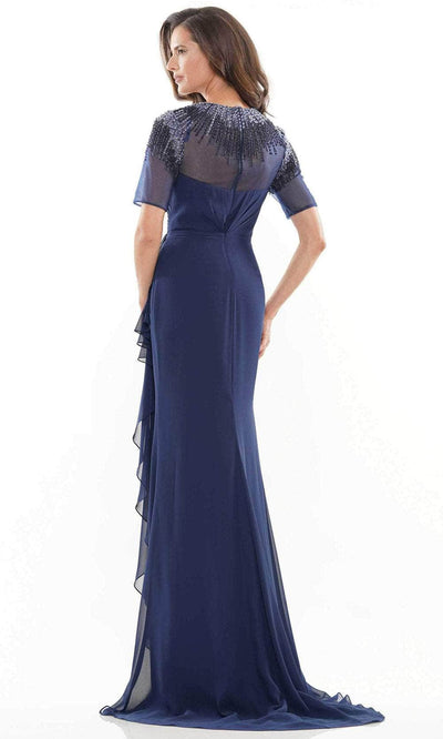 Marsoni by Colors MV1161 - Beaded Short Sleeve Formal Gown Special Occasion Dress