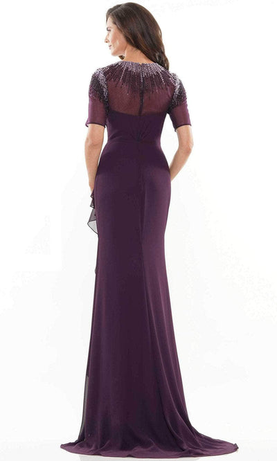 Marsoni by Colors MV1161 - Beaded Short Sleeve Formal Gown Special Occasion Dress