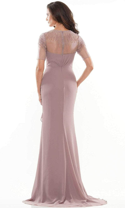 Marsoni by Colors MV1161 - Beaded Short Sleeve Formal Gown Special Occasion Dress