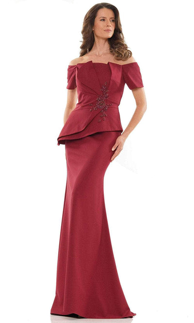 Marsoni by Colors MV1163 - Off Shoulder Long Dress Special Occasion Dress