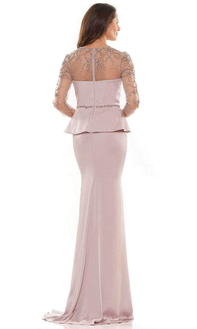 Marsoni by Colors MV1192 - Beaded Sheer Sleeve Formal Gown Special Occasion Dress