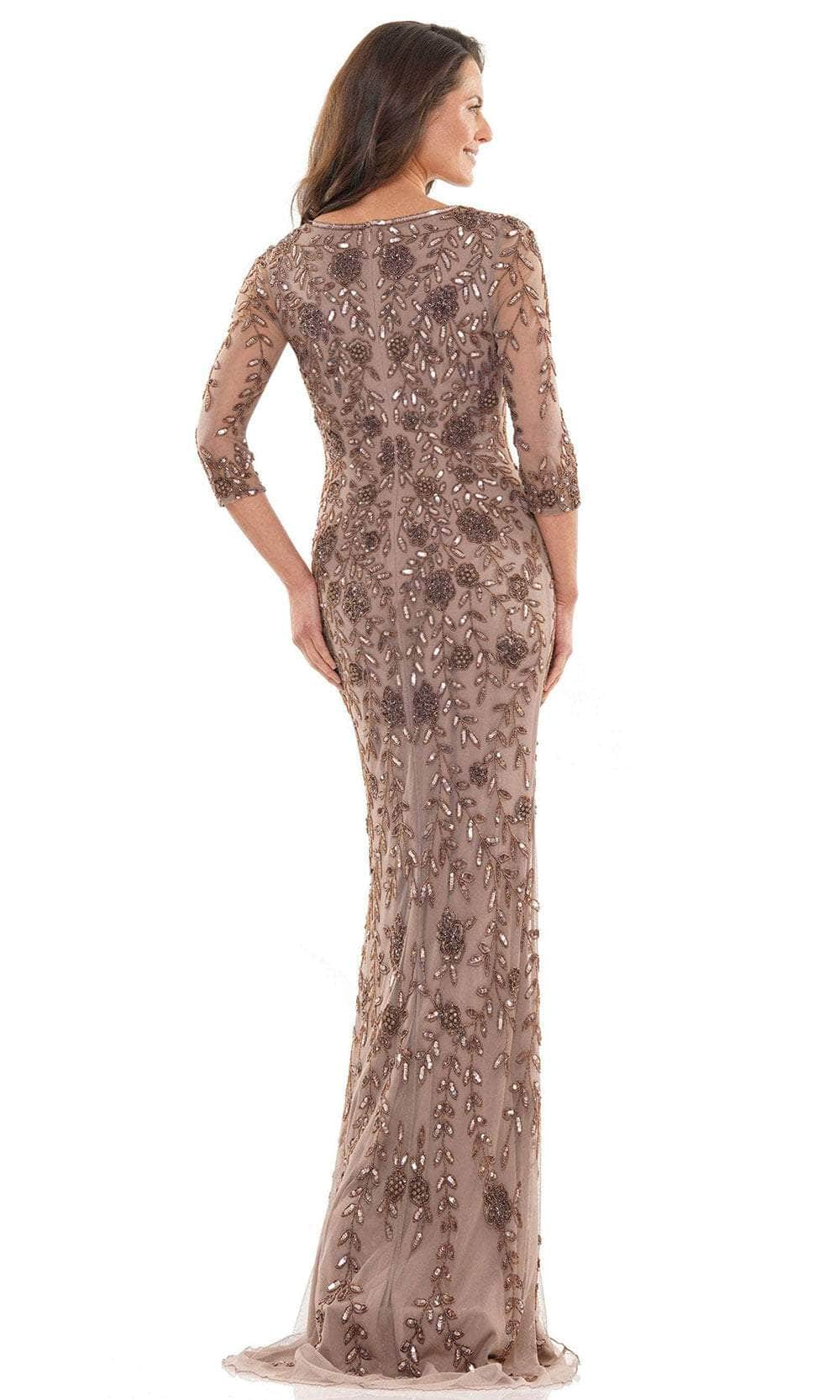 Marsoni by Colors MV1197 - Long Sleeve V-Neck Long Dress Special Occasion Dress