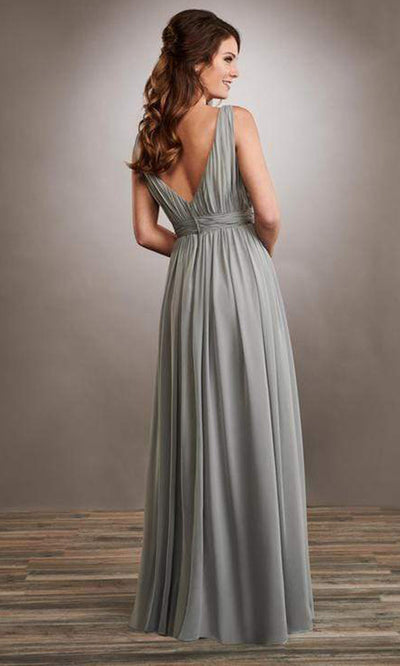 Mary's Bridal - Beaded Bateau Chiffon A-Line Gown