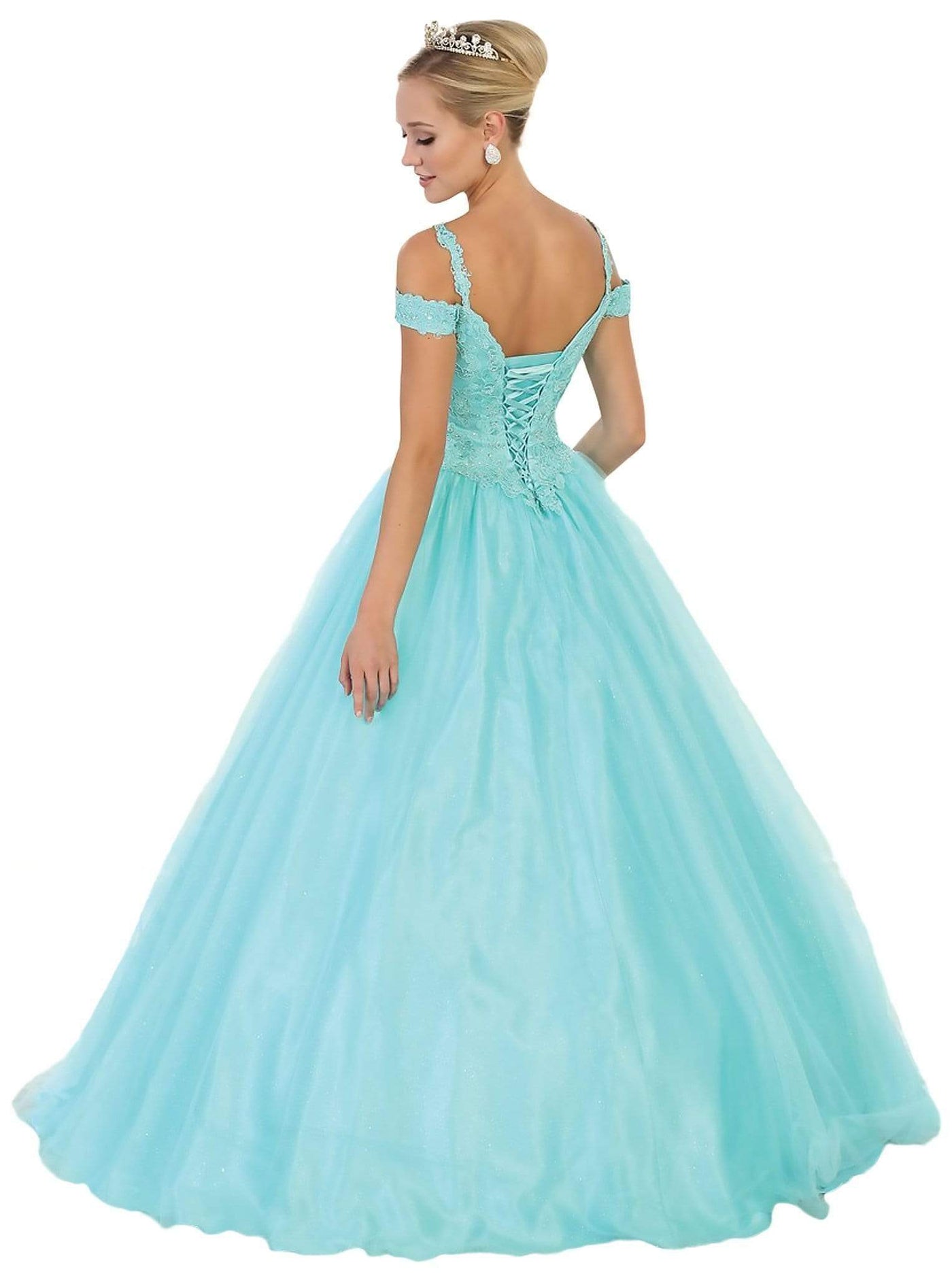 May Queen - Beaded Lace Sweetheart Quinceanera Ballgown Quinceanera Dresses