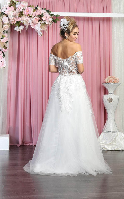 May Queen Bridal RQ7912 - Soft Tulle Beaded Bridal Dress Special Occasion Dress