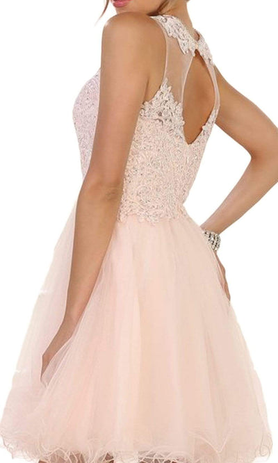 May Queen - Embellished Jewel A-line Homecoming Dress Special Occasion Dress