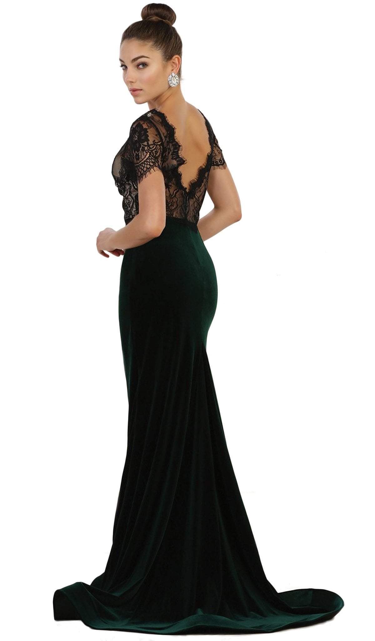 May Queen - Lace Bateau Sheath Evening Dress Special Occasion Dress