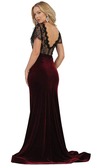 May Queen - Lace Bateau Sheath Evening Dress Special Occasion Dress
