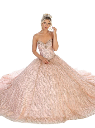 May Queen - LK126 Sequined Strapless Sweetheart Ballgown Quinceanera Dresses