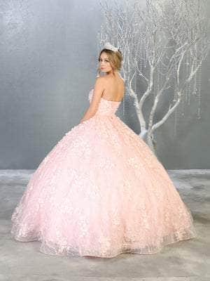 May Queen - LK140 Floral Applique Sweetheart Ballgown Quinceanera Dresses