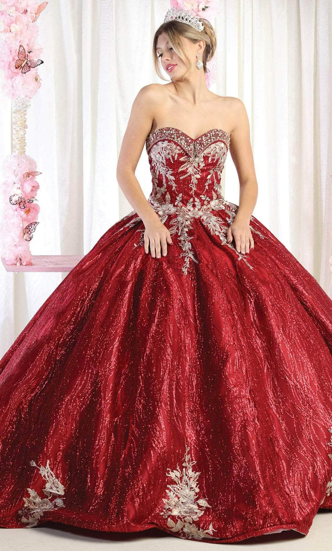 May Queen LK179 - Embellished Quinceanera Ballgown ADASA May Queen LK179 - Embellished Quinceanera Ballgown ADASA