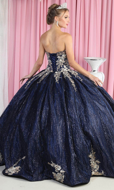 May Queen LK179 - Embroidered Quinceanera Ballgown Ball Gowns