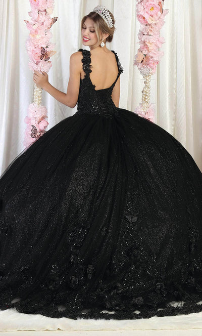 May Queen LK180 - Floral Applique Quinceanera Ballgown Ball Gowns