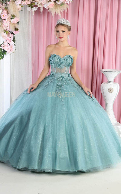 May Queen LK188 - Lace-Up Tie Corset Bodice Ballgown Ball Gowns 4 