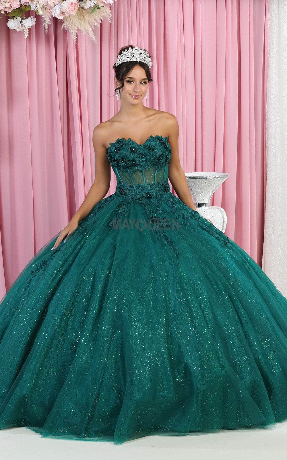 May Queen LK188 - Lace-Up Tie Corset Bodice Ballgown Ball Gowns 4 