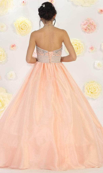 May Queen LK60 - Strapless Embellished Ballgown Ball Gowns