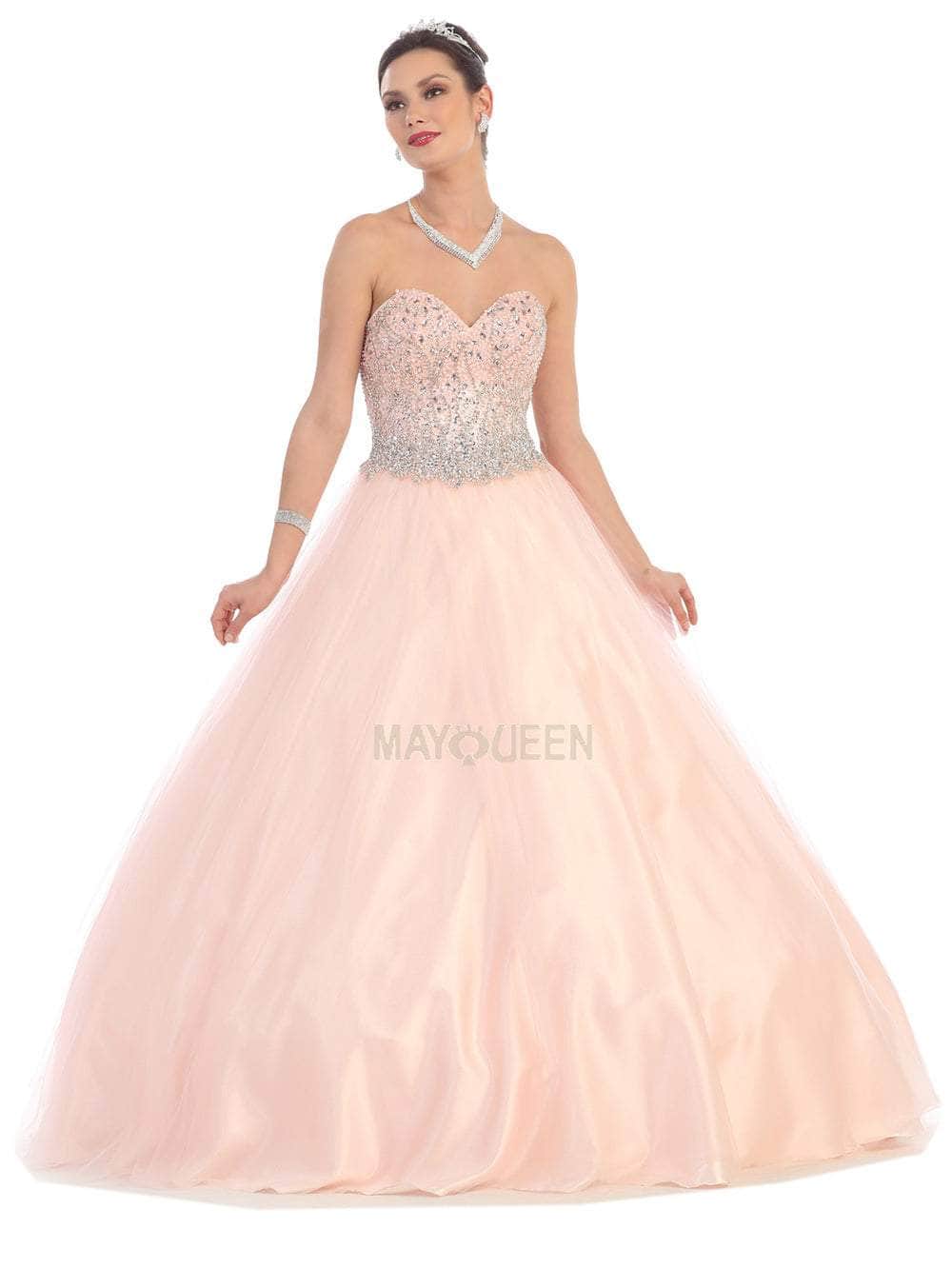 May Queen LK65 - Beaded Corset Bodice A-line Gown Special Occasion Dress