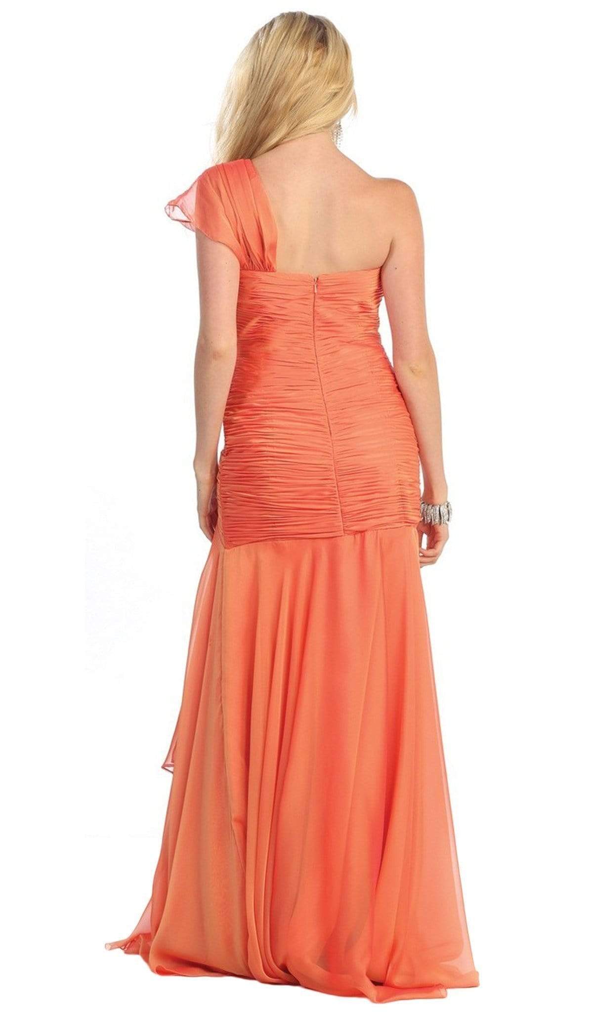 May Queen - MQ-1013 Ruched Sweetheart A-line Evening Dress Special Occasion Dress