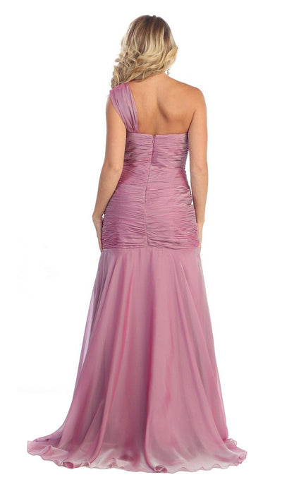 May Queen - MQ-1013 Ruched Sweetheart A-line Evening Dress Special Occasion Dress