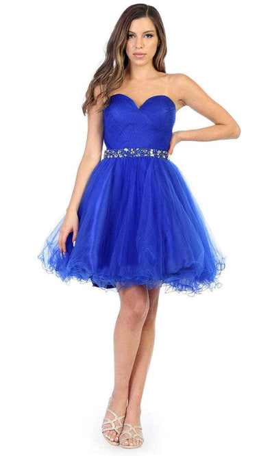 May Queen MQ1283 - Strapless Sweetheart Cocktail Dress Cocktail Dresses