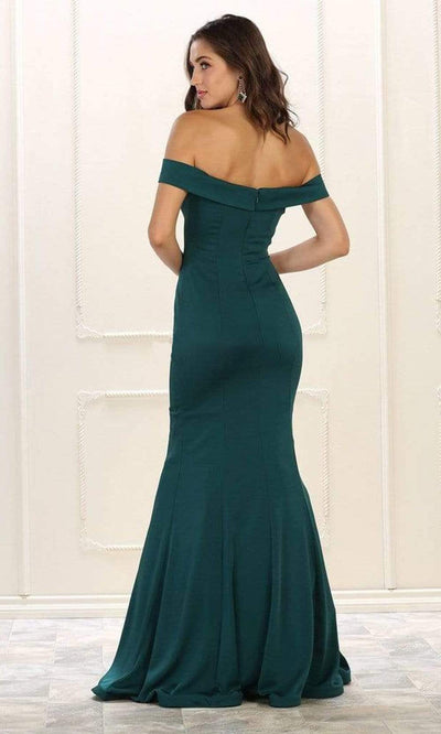 May Queen - MQ1547 Off Shoulder Mermaid Evening Gown Bridesmaid Dresses