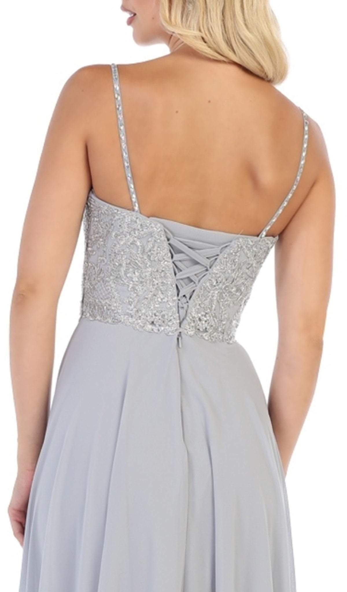 May Queen - MQ1588 Sequin Embellished A-Line Gown Bridesmaid Dresses