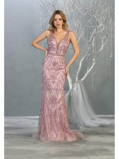May Queen MQ1758 - Soutache Detailed Evening Gown Evening Dresses 14 /Ivory