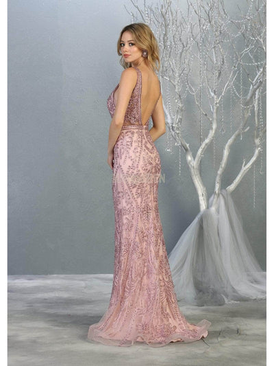 May Queen MQ1758 - Soutache Detailed Evening Gown Evening Dresses 14 /Ivory