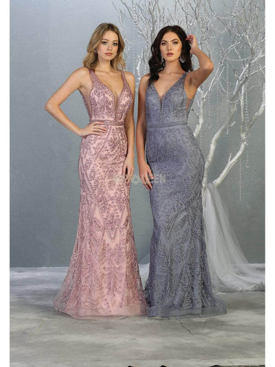May Queen MQ1758 - Soutache Detailed Evening Gown Evening Dresses 14 /Ivory