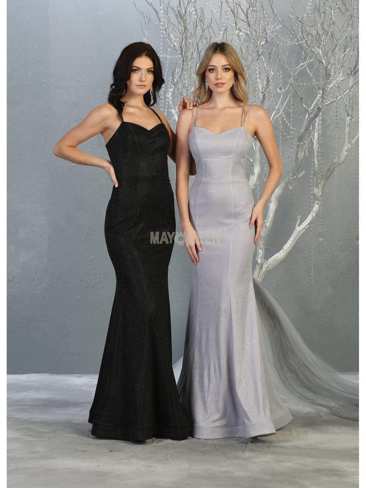 May Queen - MQ1806 Sleeveless Sweetheart Trumpet Dress Prom Dresses