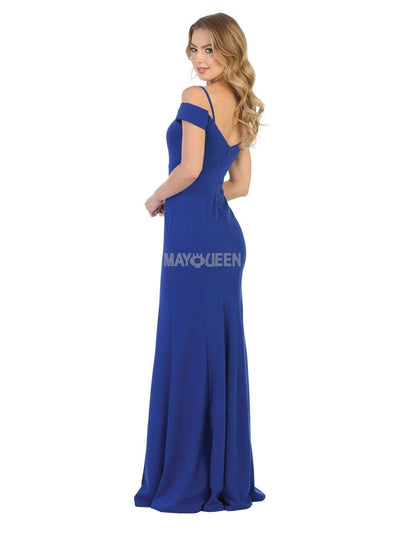 May Queen - MQ1807 Off-shoulder Trumpet Dress Prom Dresses