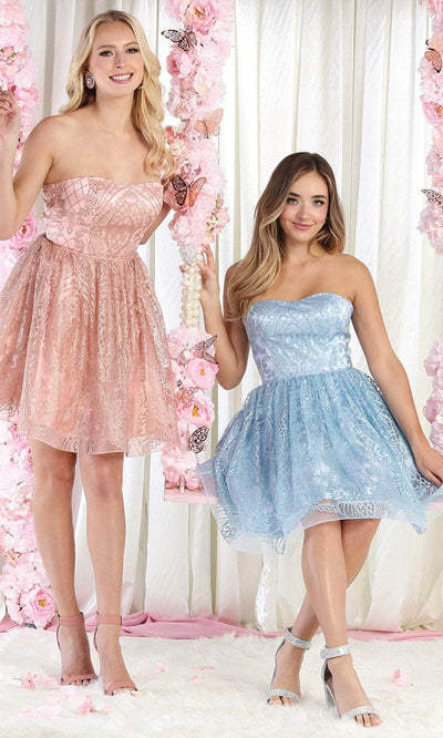 May Queen MQ1886 - Strapless Sweetheart Cocktail Dress Special Occasion Dress