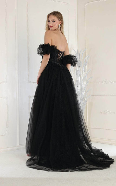 May Queen MQ1961 - Embellished Strapless Ballgown Special Occasion Dress