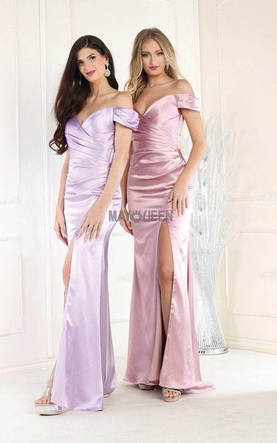May Queen MQ1997 - Ruched Bodice Cap Sleeve Prom Dress Prom Dresses 14 / Sage