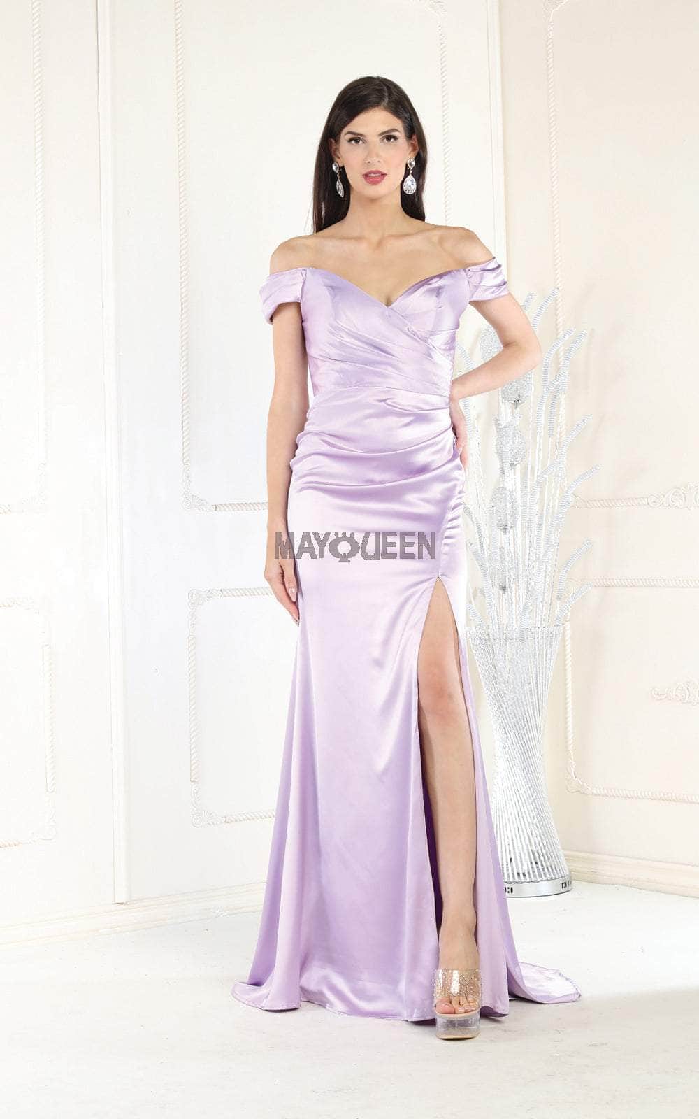 May Queen MQ1997 - Ruched Bodice Cap Sleeve Prom Dress Prom Dresses 14 / Sage