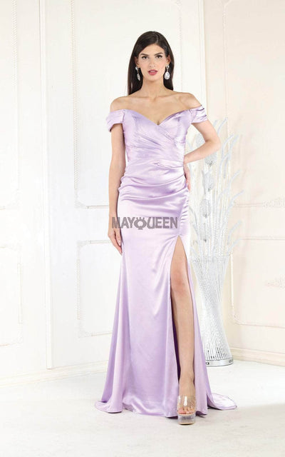 May Queen MQ1997 - Ruched Bodice Cap Sleeve Prom Dress Prom Dresses 14 / Sage