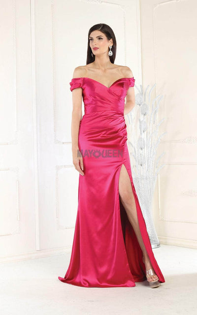 May Queen MQ1997 - Ruched Bodice Cap Sleeve Prom Dress Prom Dresses 14 / Sage