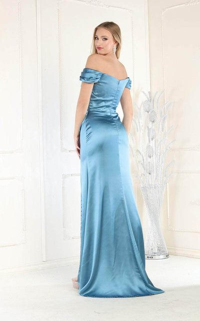 May Queen MQ1997 - Ruched Bodice Cap Sleeve Prom Dress Prom Dresses 14 / Sage