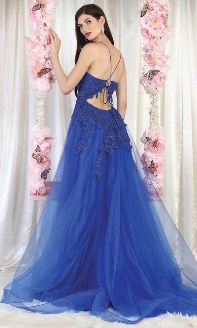 May Queen MQ2013 - Applique Tulle Prom Dress Prom Dresses