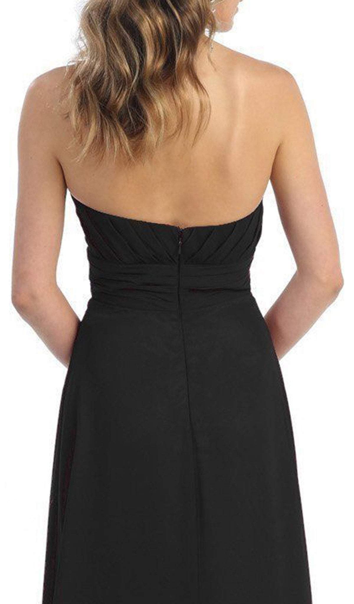May Queen - MQ875B Strapless Sweetheart Empire Waist Long Formal Dress Bridesmaid Dresses