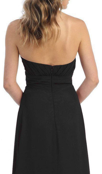 May Queen - MQ875B Strapless Sweetheart Empire Waist Long Formal Dress Bridesmaid Dresses