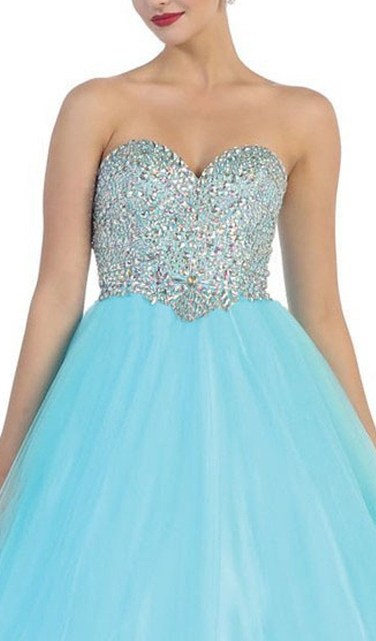 May Queen - Rhinestone Embellished Quinceanera Ballgown Special Occasion Dress