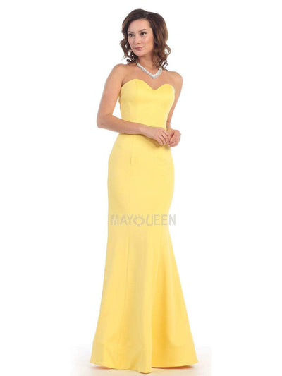 May Queen - RQ7305 Fitted Sweetheart Trumpet Gown Prom Dresses